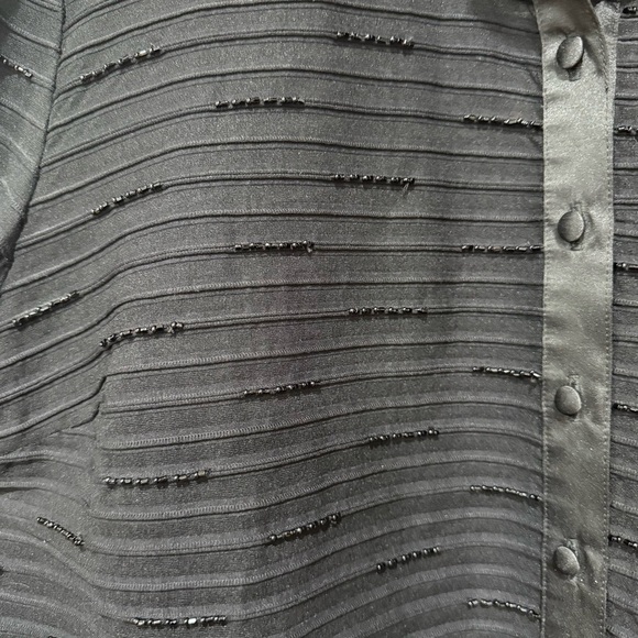 JS Collections black sheer button down 22W - Picture 6 of 9